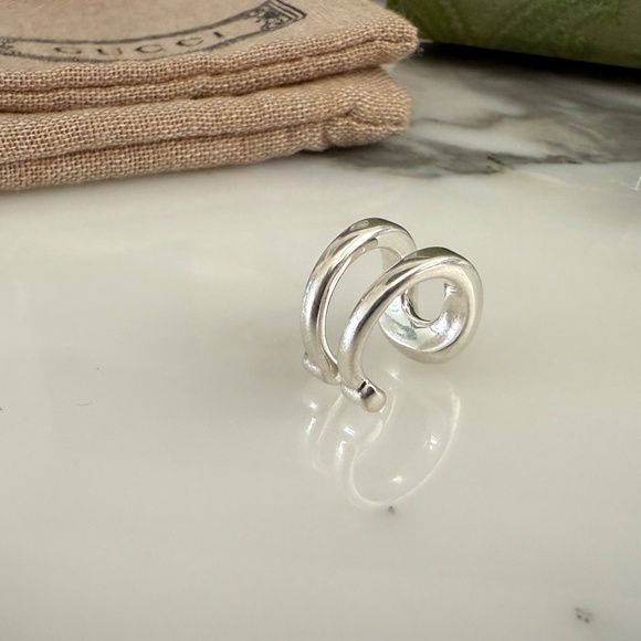 GUCCI 773042 Silver AG925 Earring Ear Cuffs - Picture 6 of 7